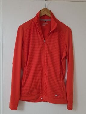 Nike Women's Bright Orange Full-Zip Utility Jacket